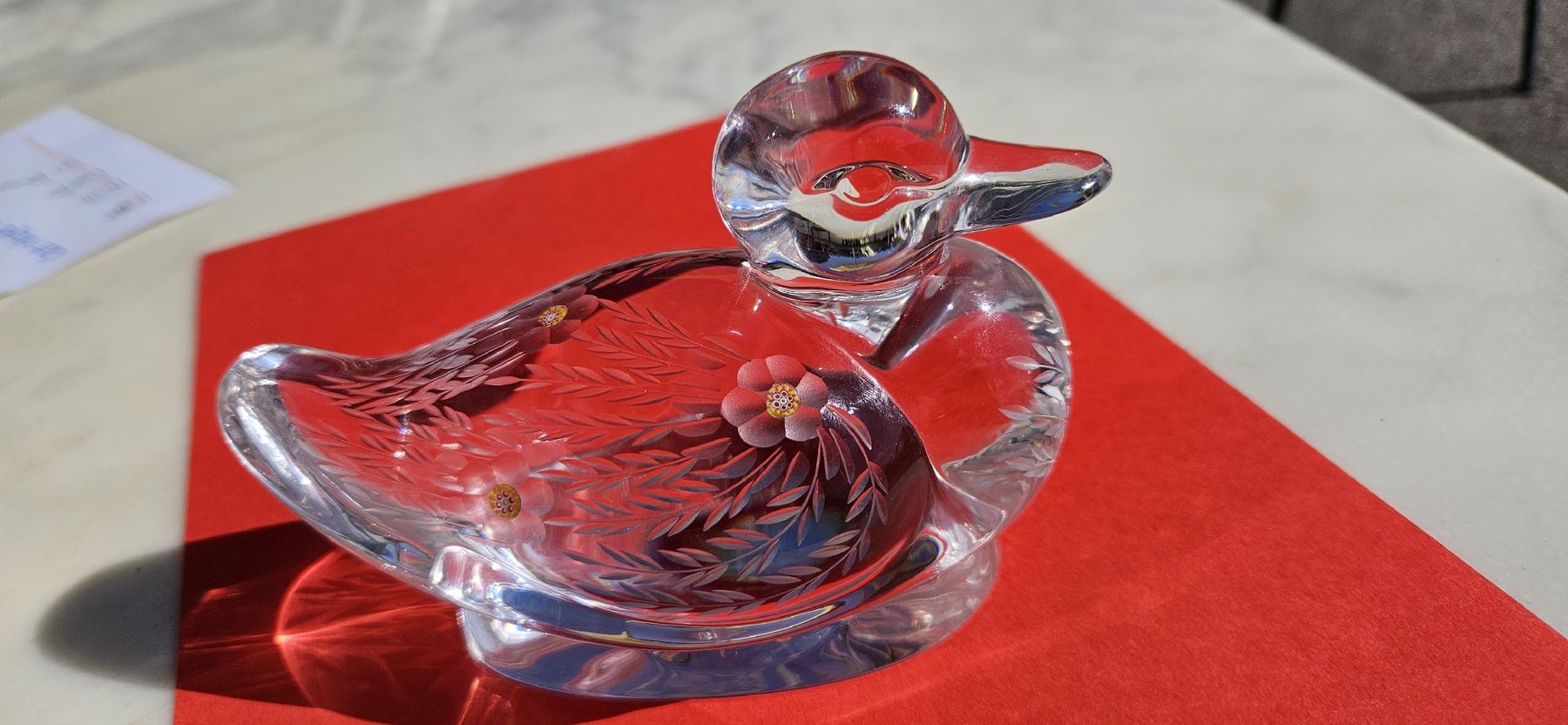 Tutte le decorazioni: Canard en cristal de saint louis – Nuovo (secondo la descrizione) da Genève venduto da carte_en_couleur 1