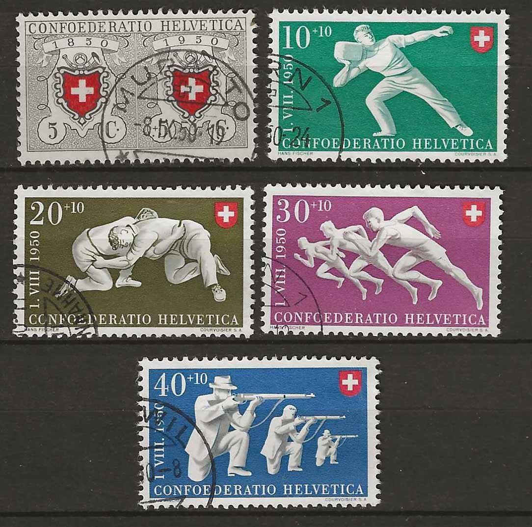 Tutti i francobolli: PP050 - Pro Patria 1950 obl. – Usato da Trélex venduto da Phil_Albert