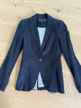 Zara Basic Blazer, Dunkelblau, Gr. XS