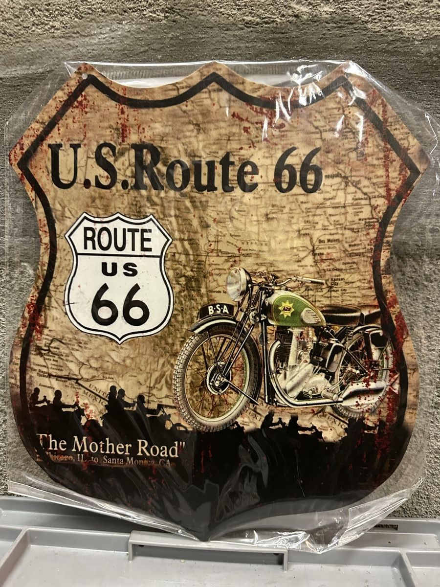 Insegne: Route us 66 motor cycle – Nuovo (secondo la descrizione) da Reinach AG venduto da rares75