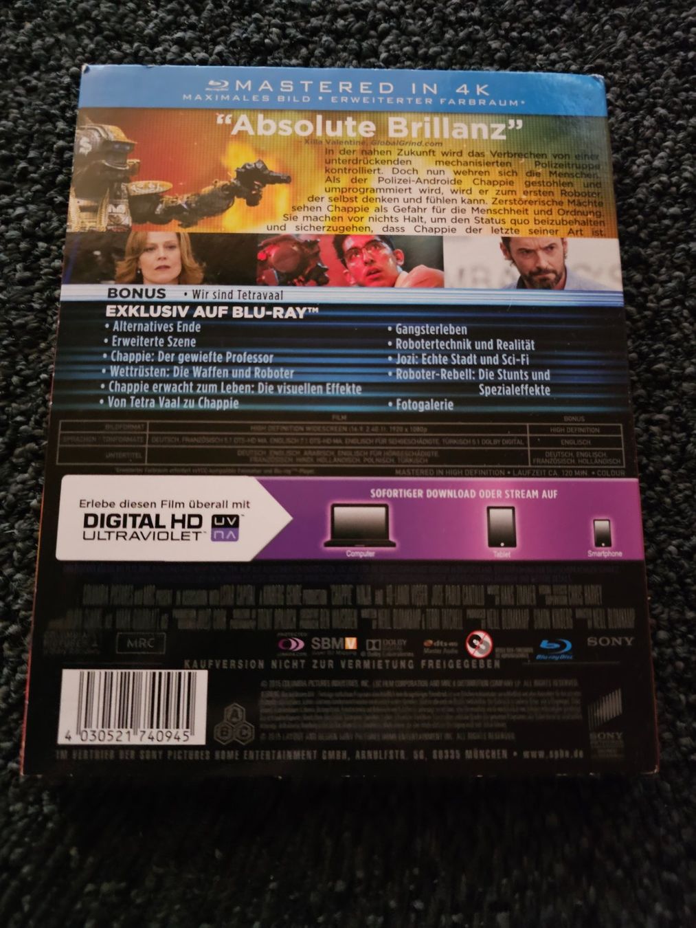 Tutti i DVDs: CHAPPIE – Usato da Ruswil venduto da jan_bxl5 1