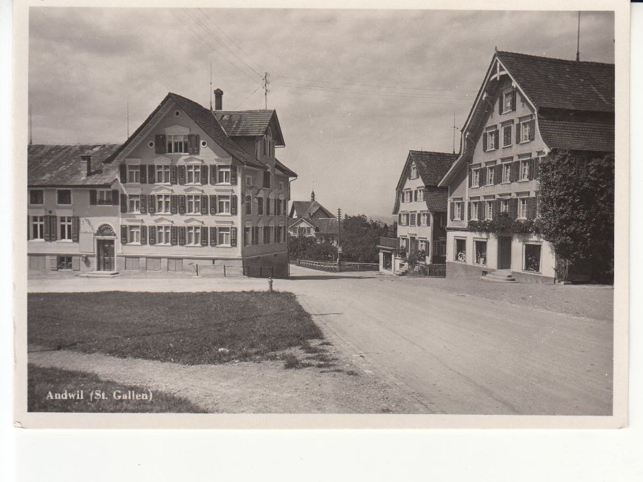Cartoline postali: Andwil ca. 1930 – Usato da Bürglen TG venduto da StampGraf