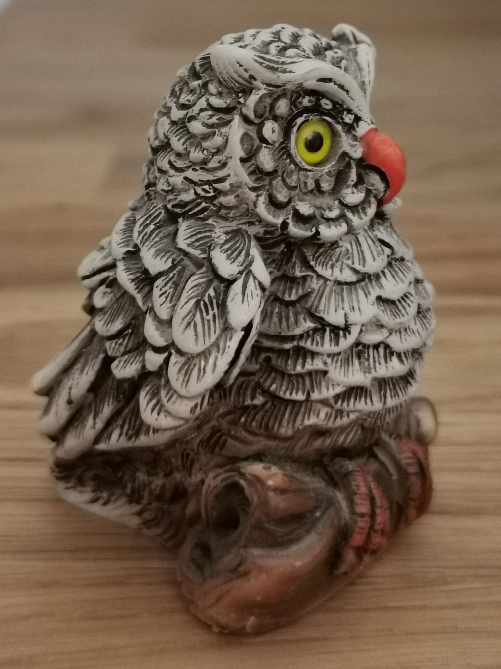 Figuren: Handbemalte kleine Eulenfigur aus Italien – Gebraucht aus Birsfelden von dsc_f8gx 1