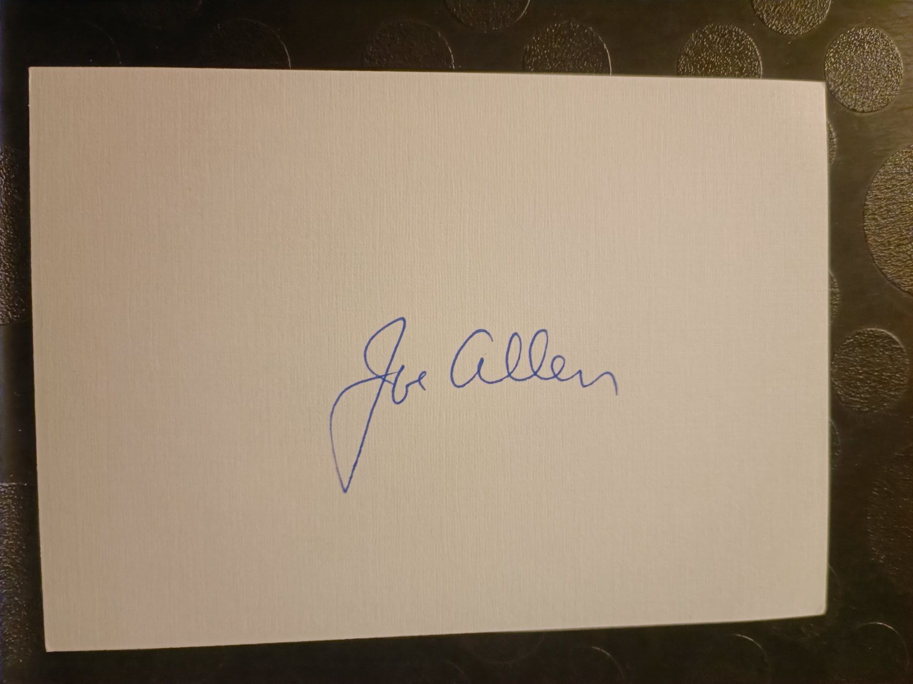 Autografi: Joe Allen - Astronaut - handsigniert – Usato da Menziken venduto da Artographs