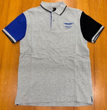 Hackett London Aston Martin Polo Gr. M Grau | Gebraucht