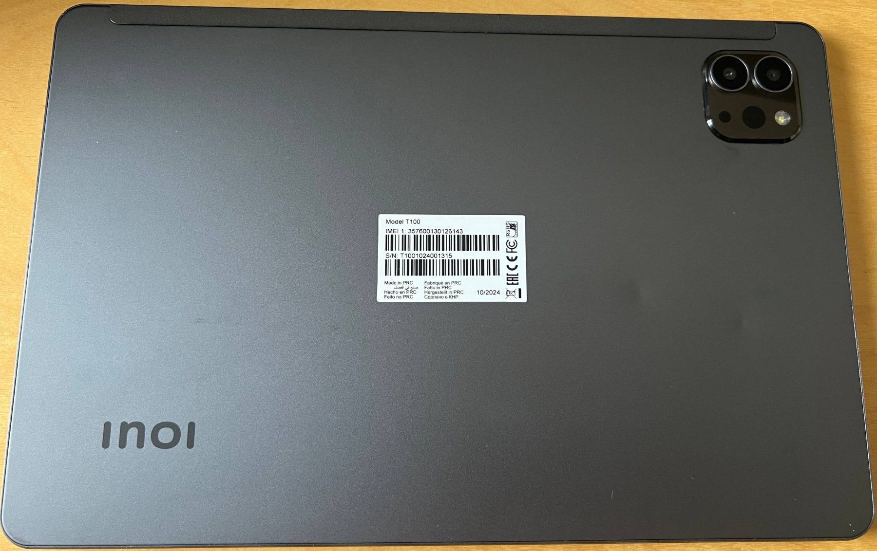 Tablet PC: INOI Tablet T100 – 10.1" Android Tablet, Space Gray – Usato da Binningen venduto da vitalii_zozulia 3