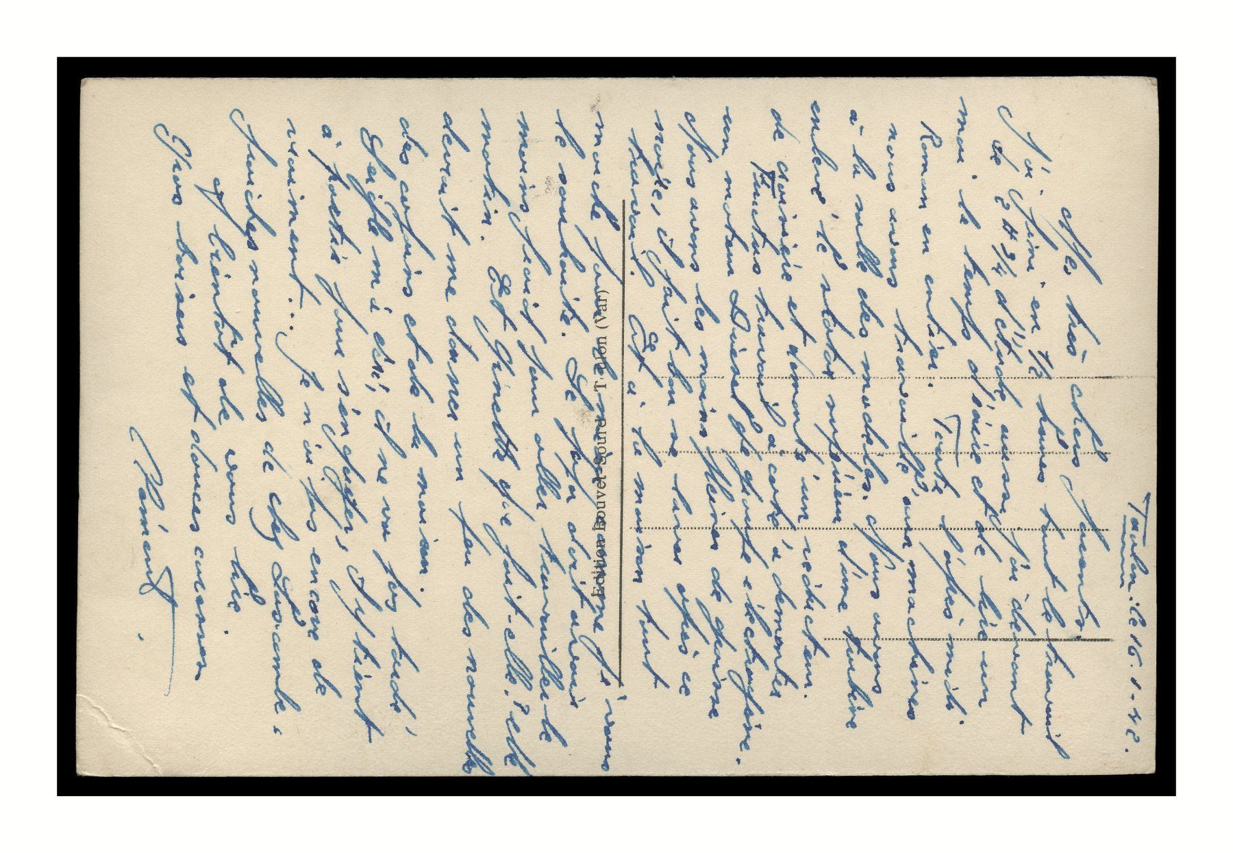 Cartoline postali: VEDETTE - 1941 + "Hydravions et Dirigeable en Exercice" – Usato da Onex venduto da Lagorel01 1