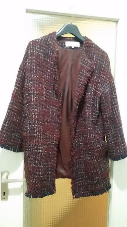 Bel cappottino 30% lana, foderato, tg. 42