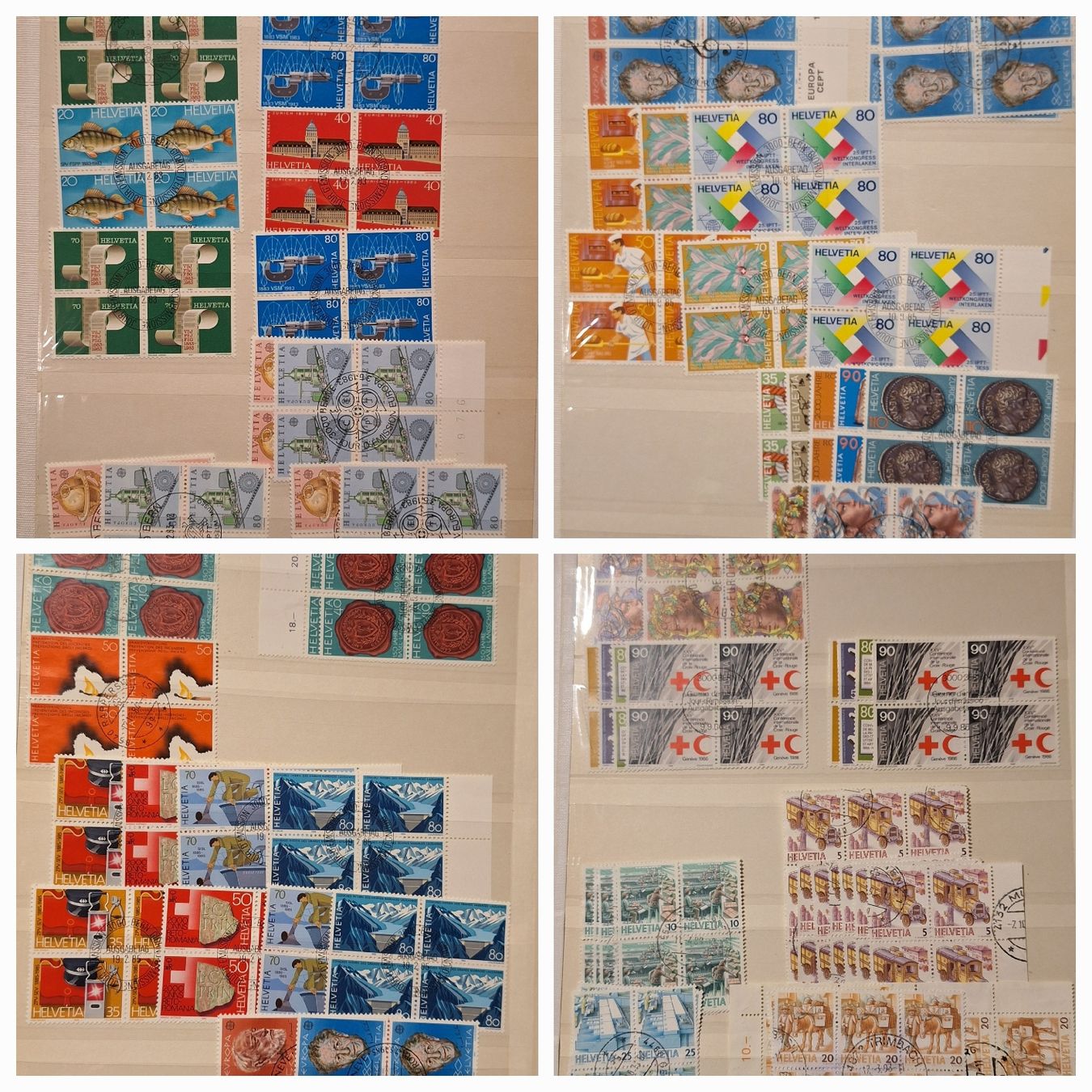 Tous les timbres: 4er Blocks Sammlung 1982 - 2000  – D'occasion à Balgach par SIMEON27 6