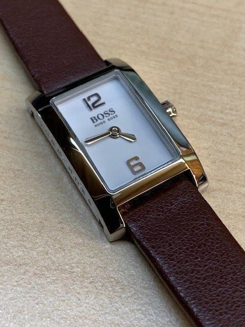 HUGO BOSS DAMENUHR STAHL LEDER QUARTZ (Neu (gemäss Beschreibung