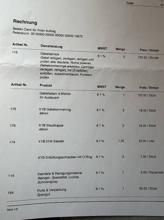 Skis: KYB Factory Gabel A Kit – Gebraucht aus Rüti ZH von Olivia0909 4