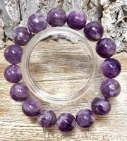 Lila Mica Armband C 13.4mm Kugelgrösse