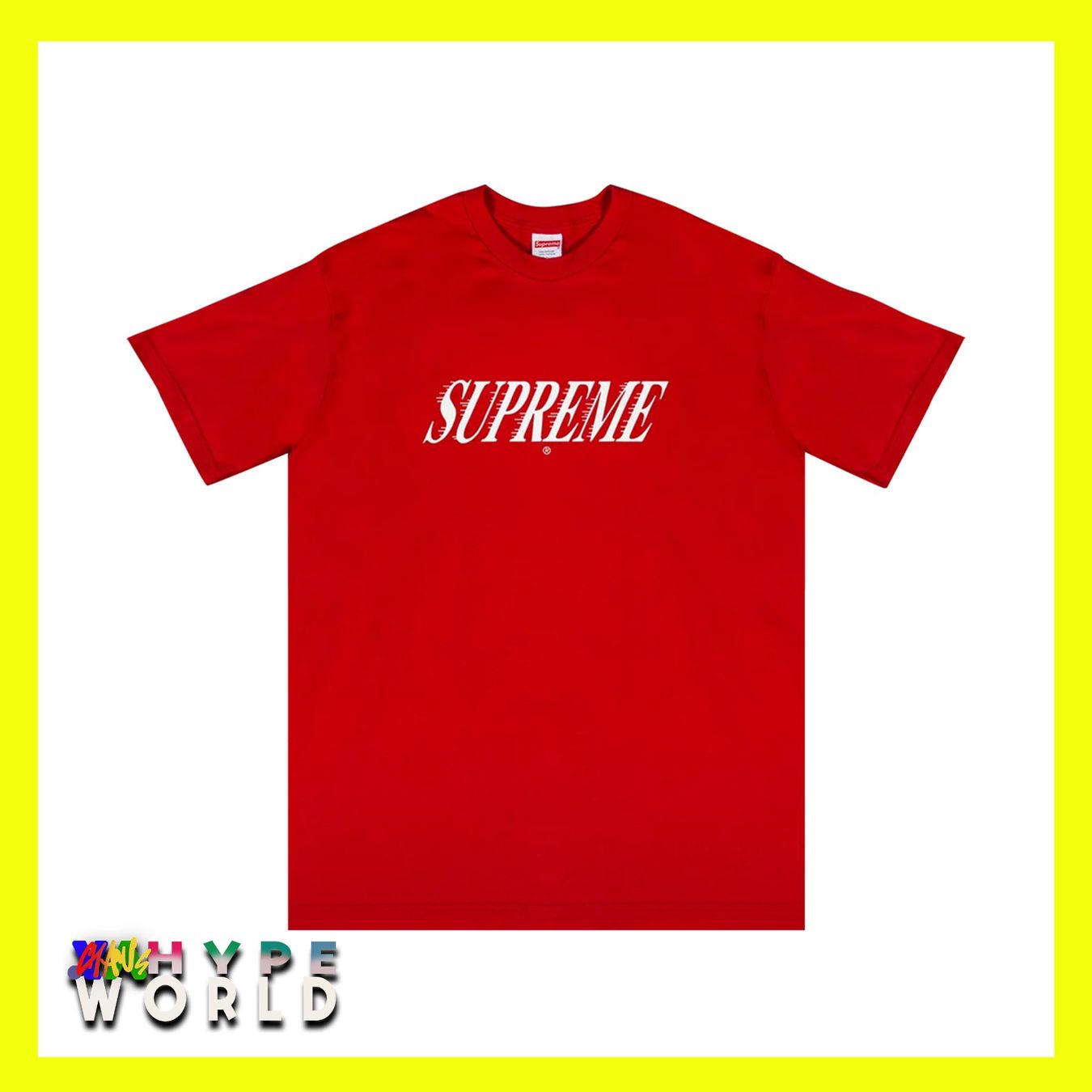 Supreme T-Shirts: Supreme - SLAP SHOT - Tee Red – Neu und originalverpackt aus Niederlenz von CHAUsHypeWorld