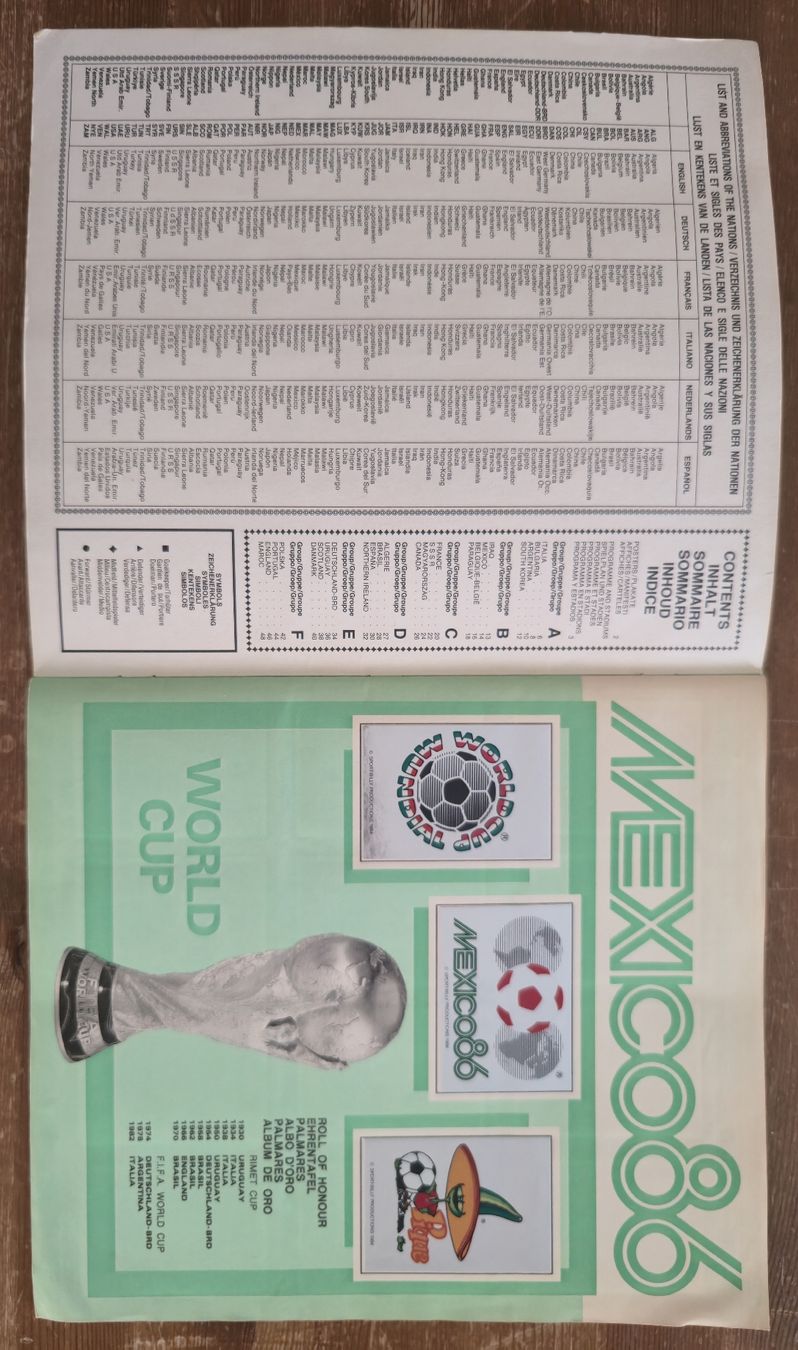 Panini Album: Album Mexique 86 Panini complet – Usato da Courtion venduto da RuiBraga 1