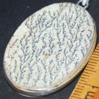 Anhänger L-2064 – Psilomelane Dendrit – 35x25mm
