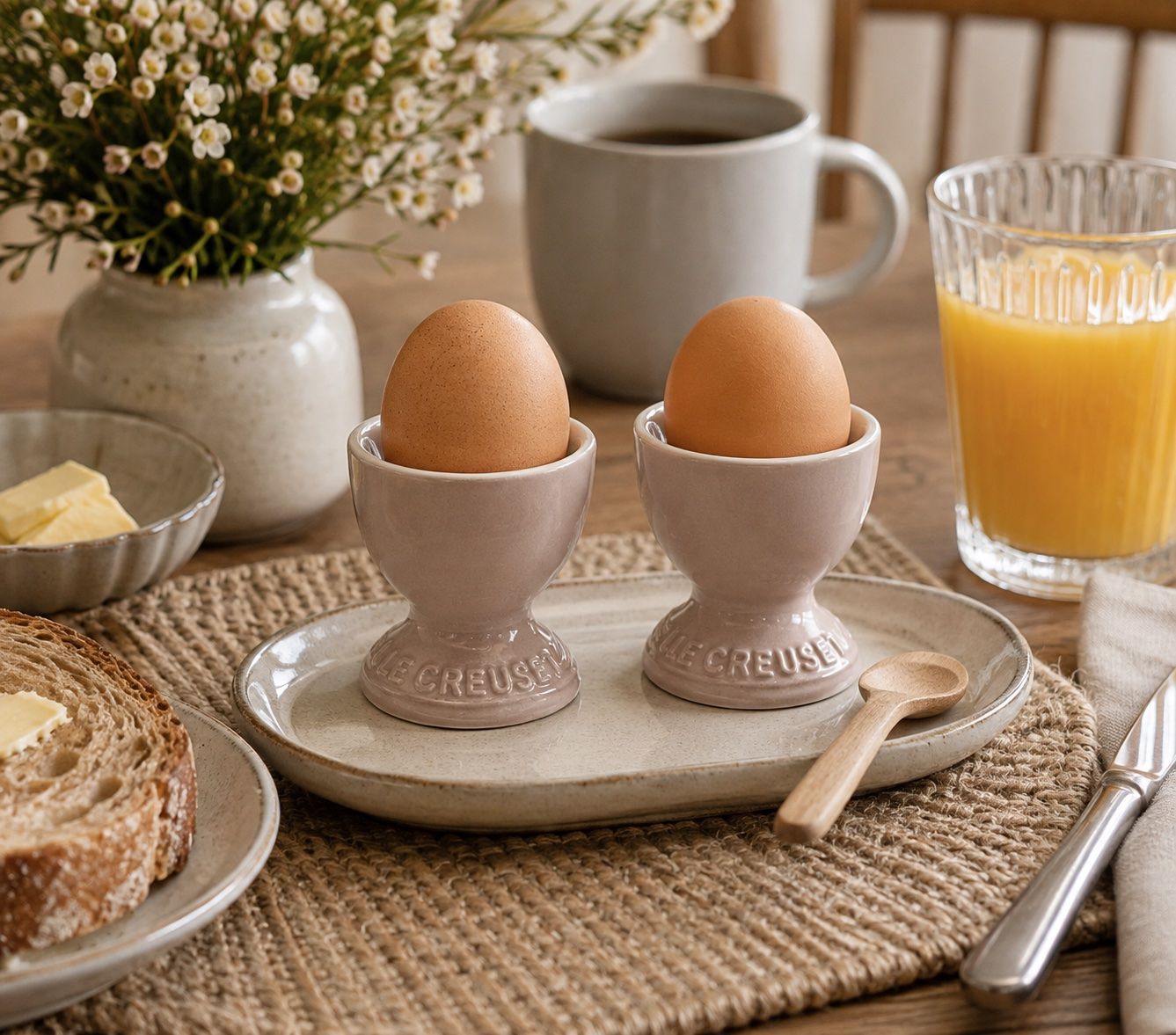 Le Creuset Altre Stoviglie: Le Creuset Eierbecher Set von 2 Beige – Nuovo (secondo la descrizione) da Bassersdorf venduto da rek_x2gl