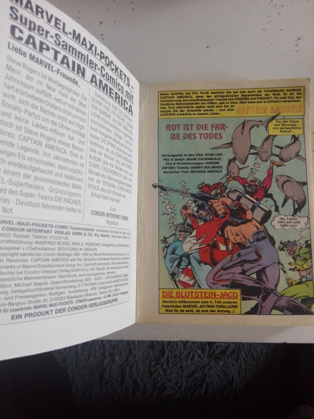Fumetti: Marvel Maxi Pockets Nr.38 - Captain America Comic-Buch ©1994 – Usato da St.Gallen venduto da elk2022 1