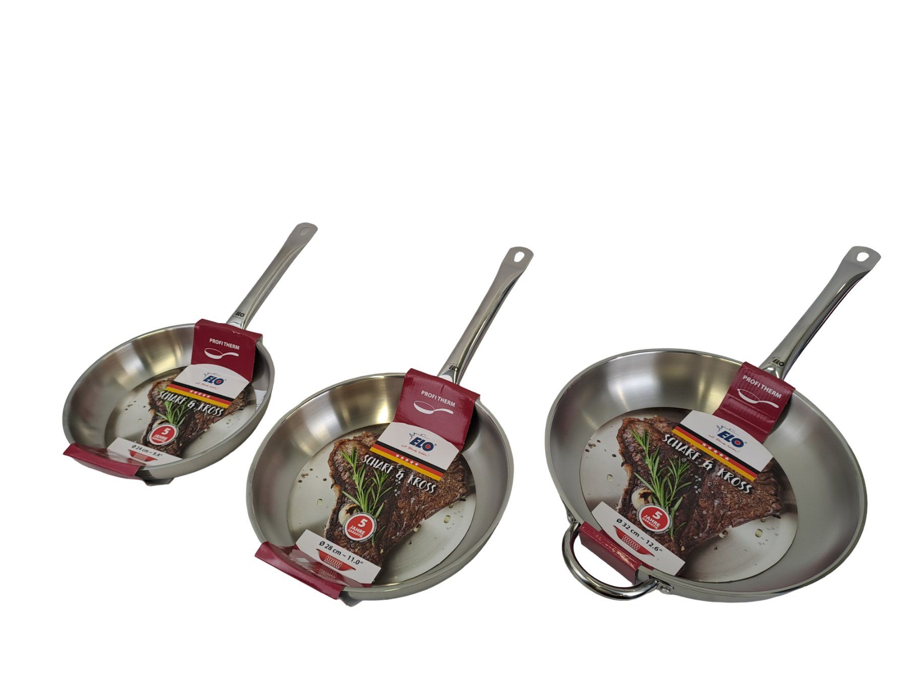Elo Padelle: ELO Therm 3er set bratpfanne – Nuovo e nell'imballaggio originale da Männedorf venduto da Restwert_Maennedorf 1