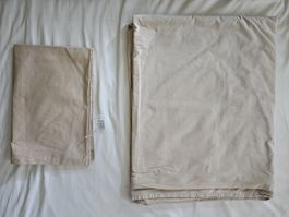 Duvetbezug 160x210cm und Kissenbezug 60x40cm altrosa