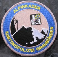 Alpinkader KantonsPolizei Graubünden seltenes Stoff.