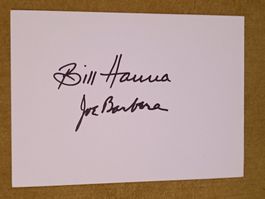 Bill Hanna & Joe Barbera handsigniert