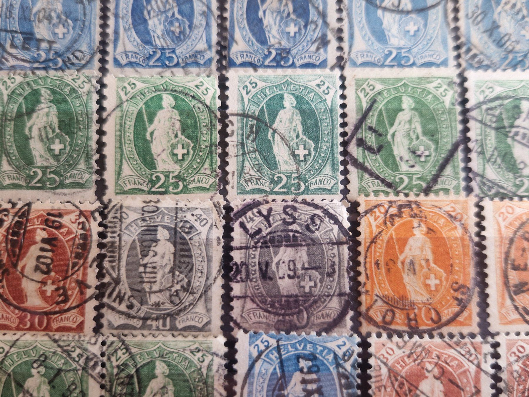 Tutti i francobolli: Ansammlung Stehende, nicht bestimmt, ab 1.- – Usato da Burgdorf venduto da Glossy01 5
