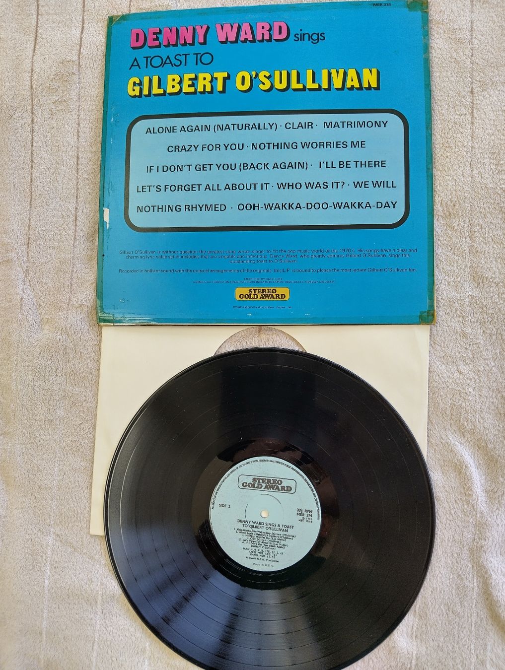 Dischi in vinile: Vinyle Denny Ward chante Gilbert O'Sullivan, – Usato da Reconvilier venduto da mpa_7b2k 1