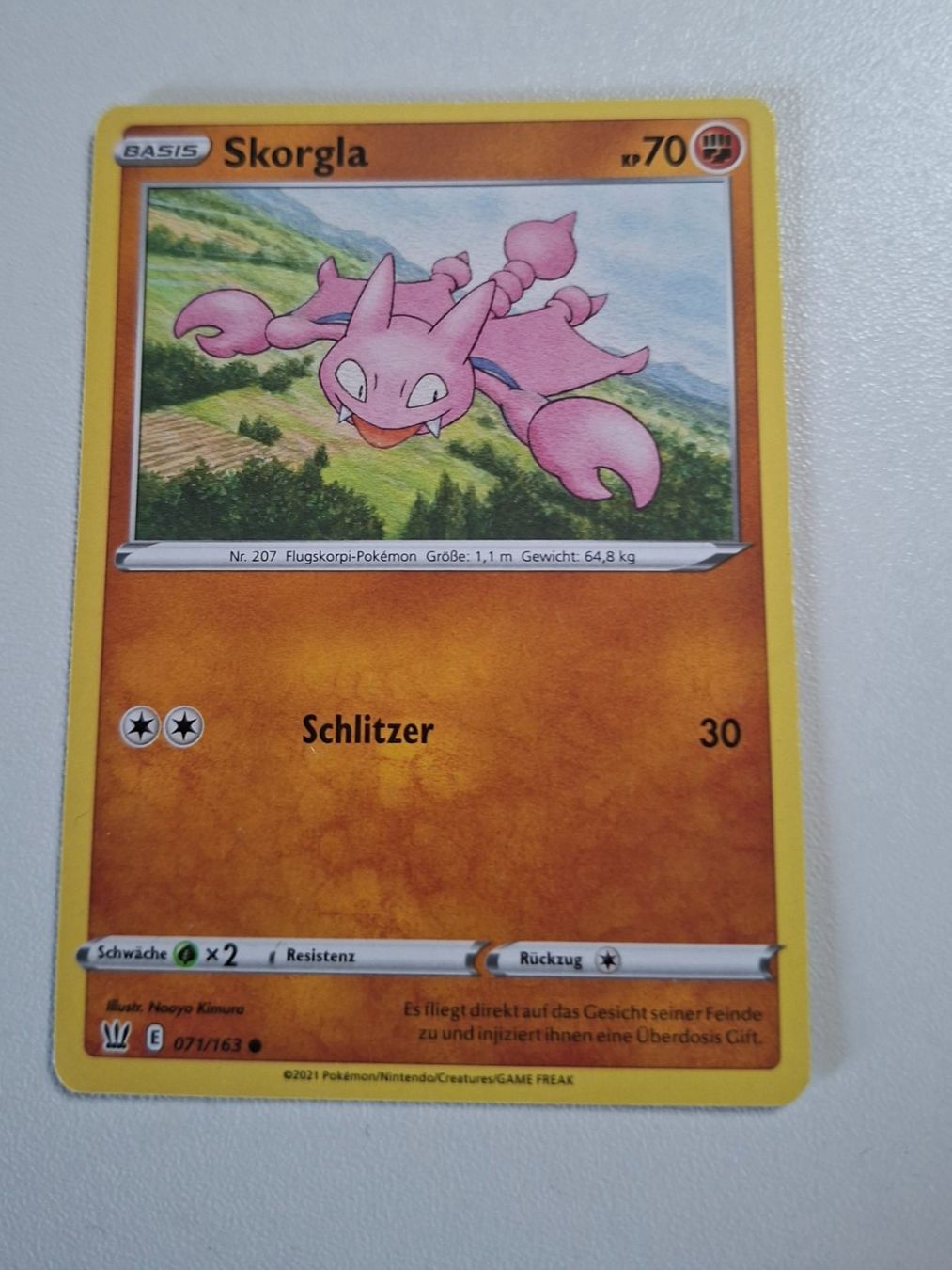 Pokémon Carte collezionabili: Skorgla Pokemon Karte – Usato da Erlinsbach venduto da pfunky