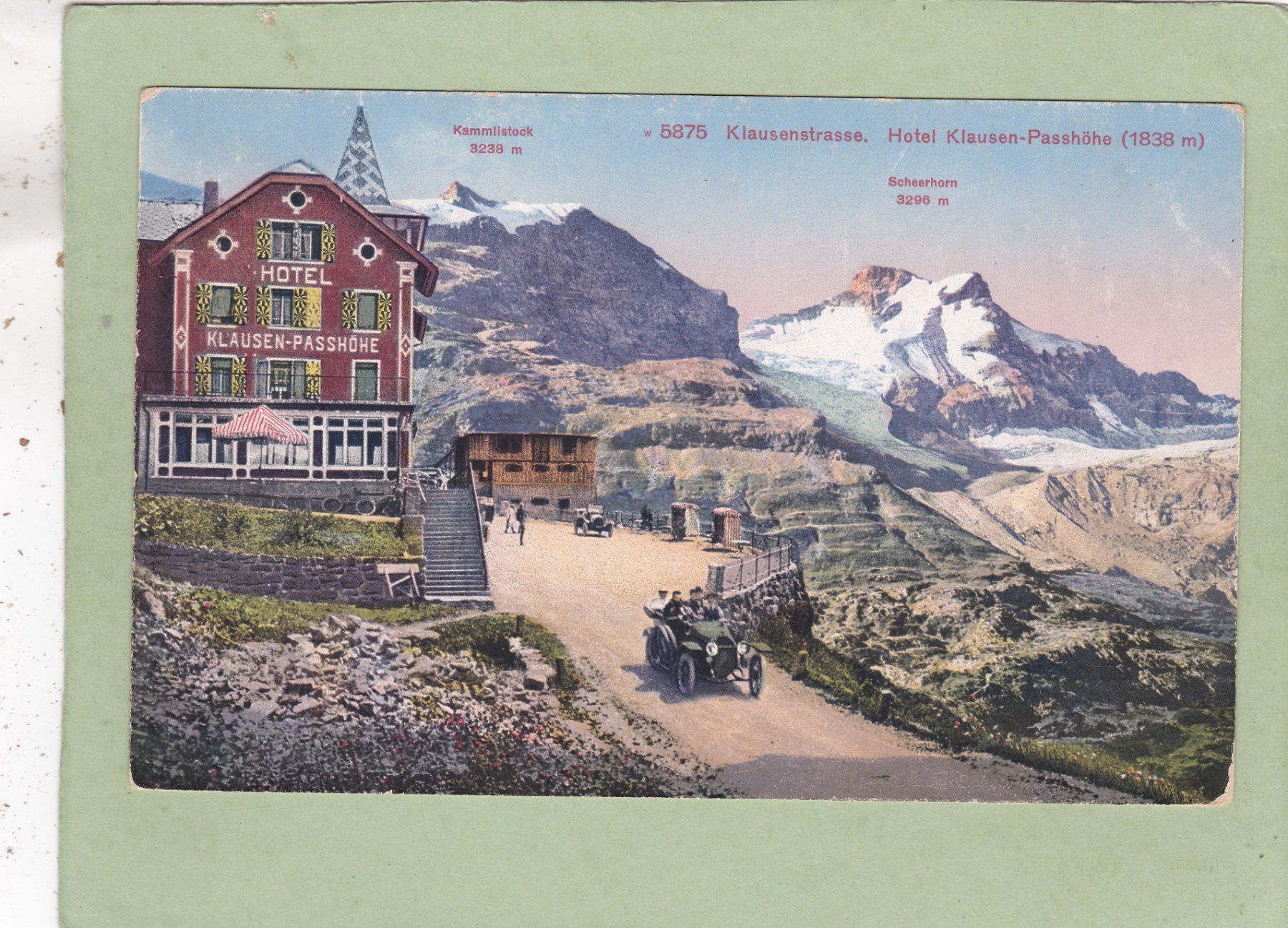 Cartoline postali: Klausenstrasse  Hotel Klausen Passhöhe – Usato da Herisau venduto da Lisegrat2008