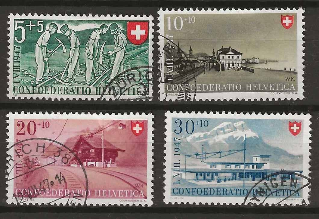 Tutti i francobolli: PP047  - Pro Patria 1947 obl. – Usato da Trélex venduto da Phil_Albert