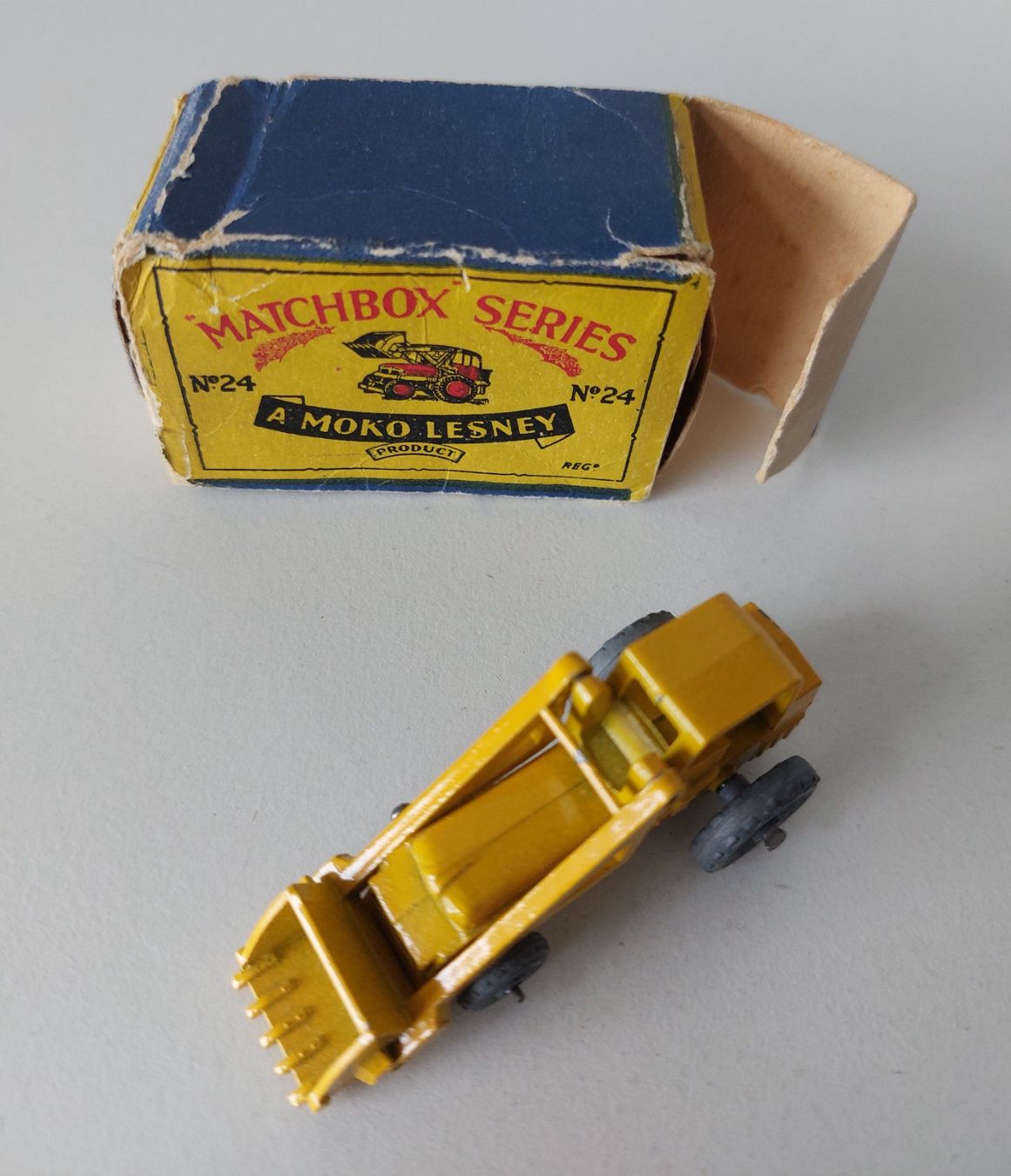 Matchbox Modellautos: Matchbox Lesney Nr. 24A Bagger Watherhill Hydraulic – Gebraucht aus Schenkon von Elbarto007 1