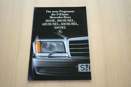 Mercedes S Klasse Prospekt 1987