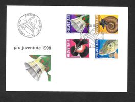 FDC Pro Juventute Serie 1998 J348 - J351 ET Bern 25.11.1998