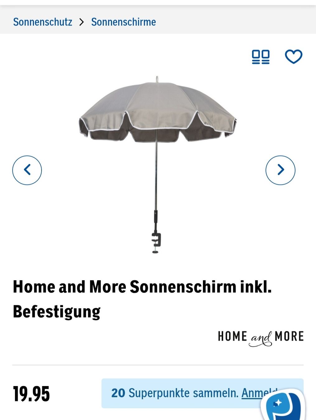 Sonnenschirme: Sonnenschirm – Neu (gemäss Beschreibung) aus Birsfelden von aer_q78f
