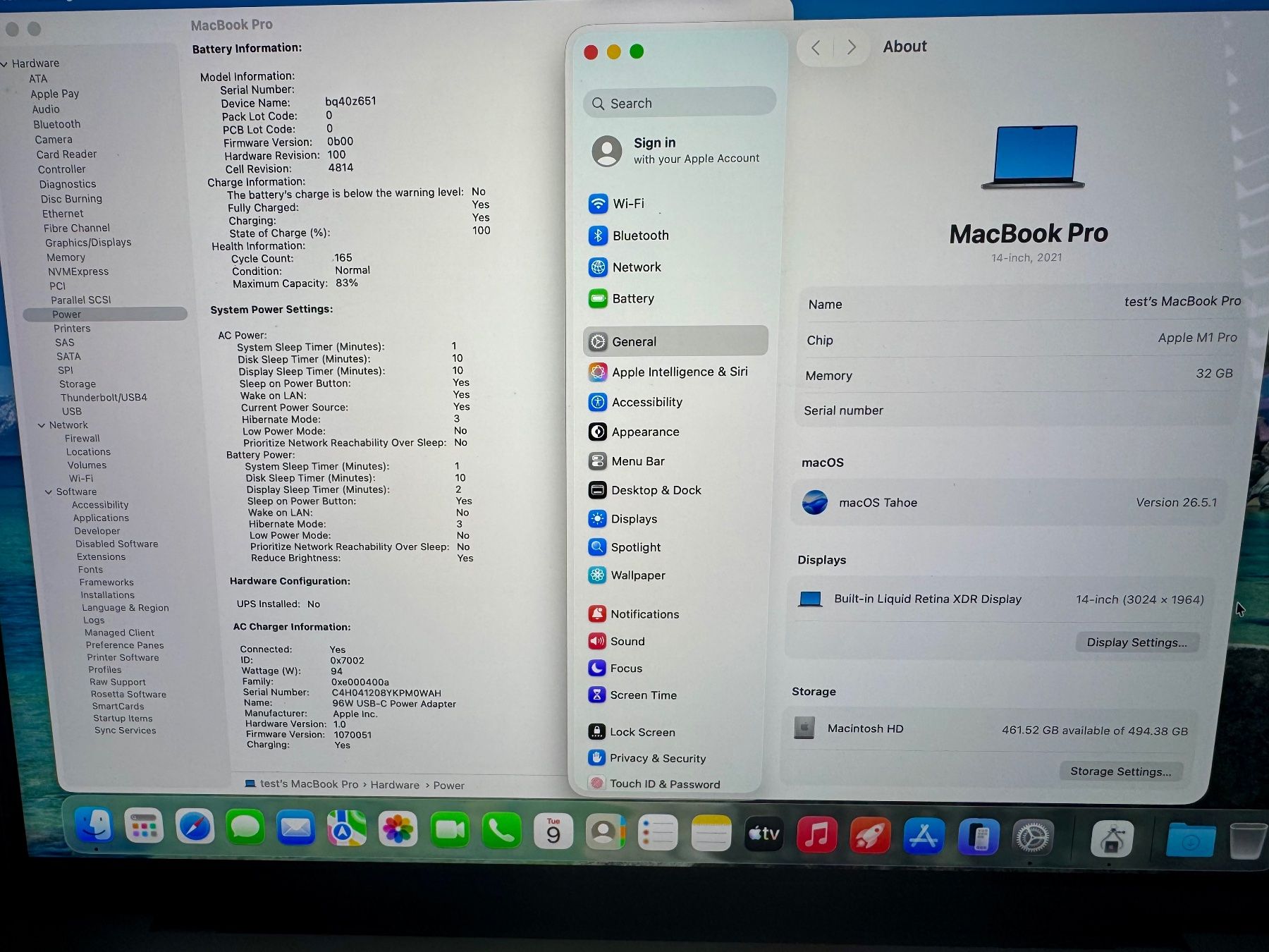 Apple Notebook: MacBook Pro M1 Pro, 32GB RAM, 512GB SSD, 10C CPU, 16C GPU,US – Usato da Forch venduto da MarjanDings 1