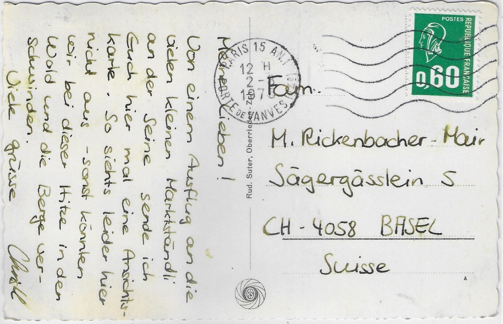 Cartoline postali: Einsiedeln mit Glärnisch – Usato da Ettingen venduto da Kartenplanet 1