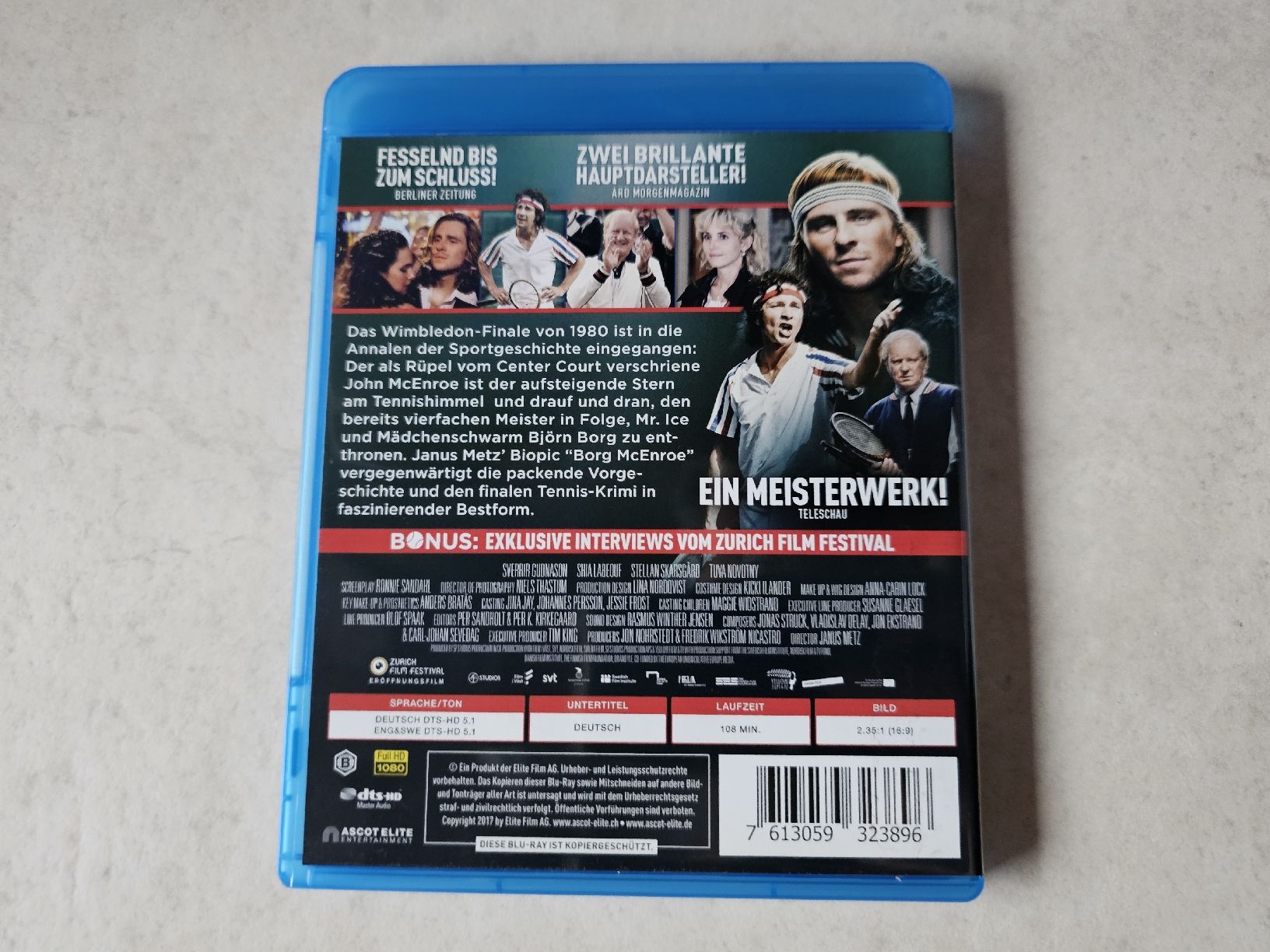 Tutti i DVDs: Borg McEnroe  -  Duell zweier Gladiatoren  /  Bluray – Usato da Schneisingen venduto da backstore24 1