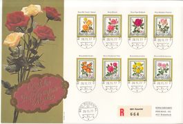 Grossbrief PJ 65 Jahre, Rosen, ST Rosental 28.11.77