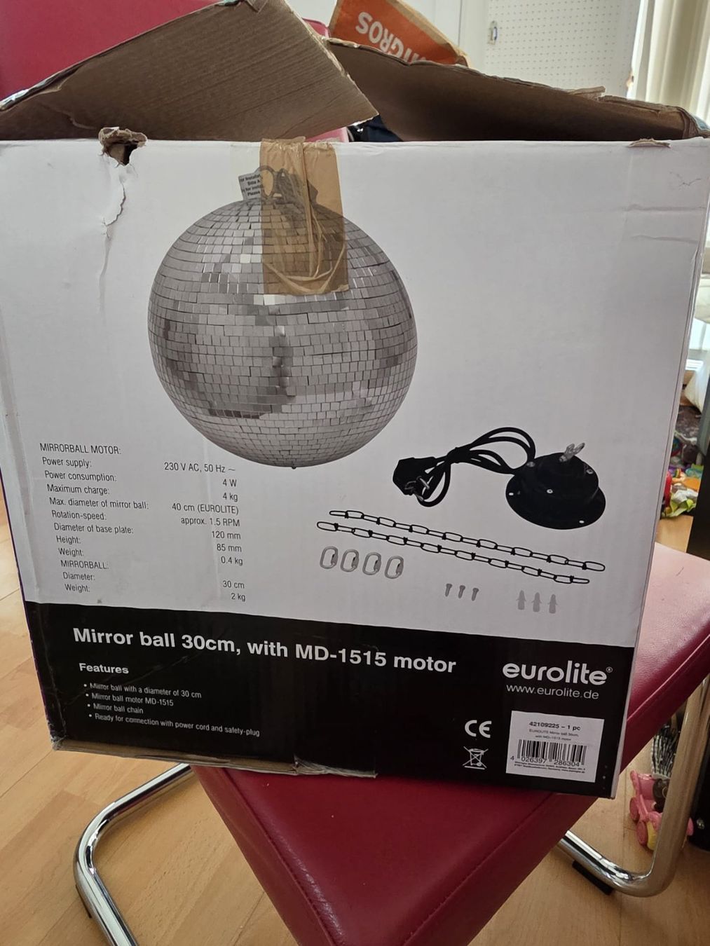 Tutte le decorazioni: Discokugel Eurolite Mirror Ball 30cm – Nuovo e nell'imballaggio originale da Wikon venduto da Speedy_li 1