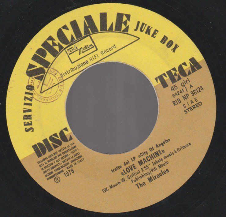 Dischi in vinile: 7 " juke box COMMODORES / THE MIRACLES SWEET LOVE / LOVE MAC – Usato da Vezia venduto da Aquarius_Age 1