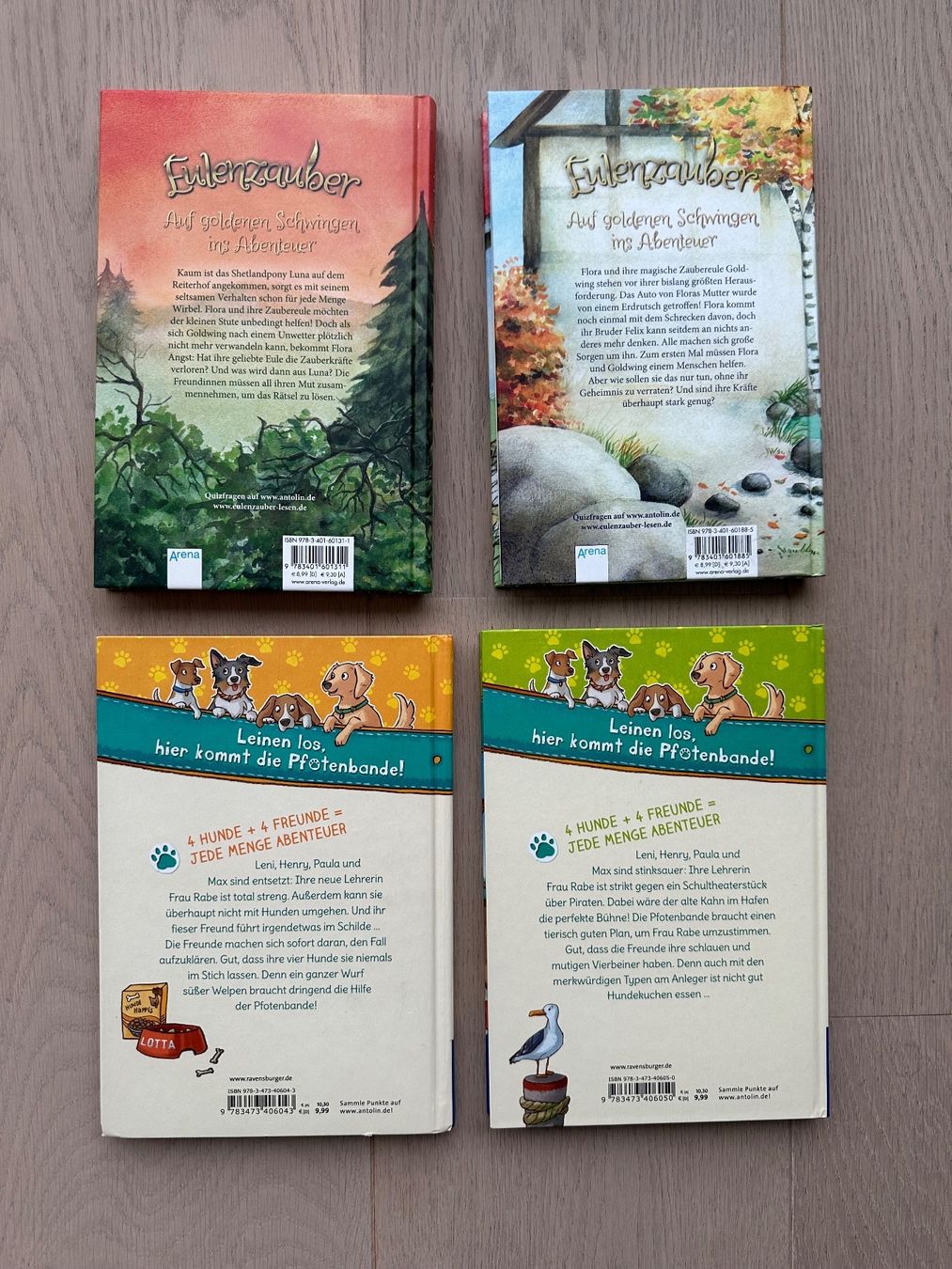 Bücher: Set mit Eulenzauber und Pfotenbande – Gebraucht aus Zürich von Marty76 2