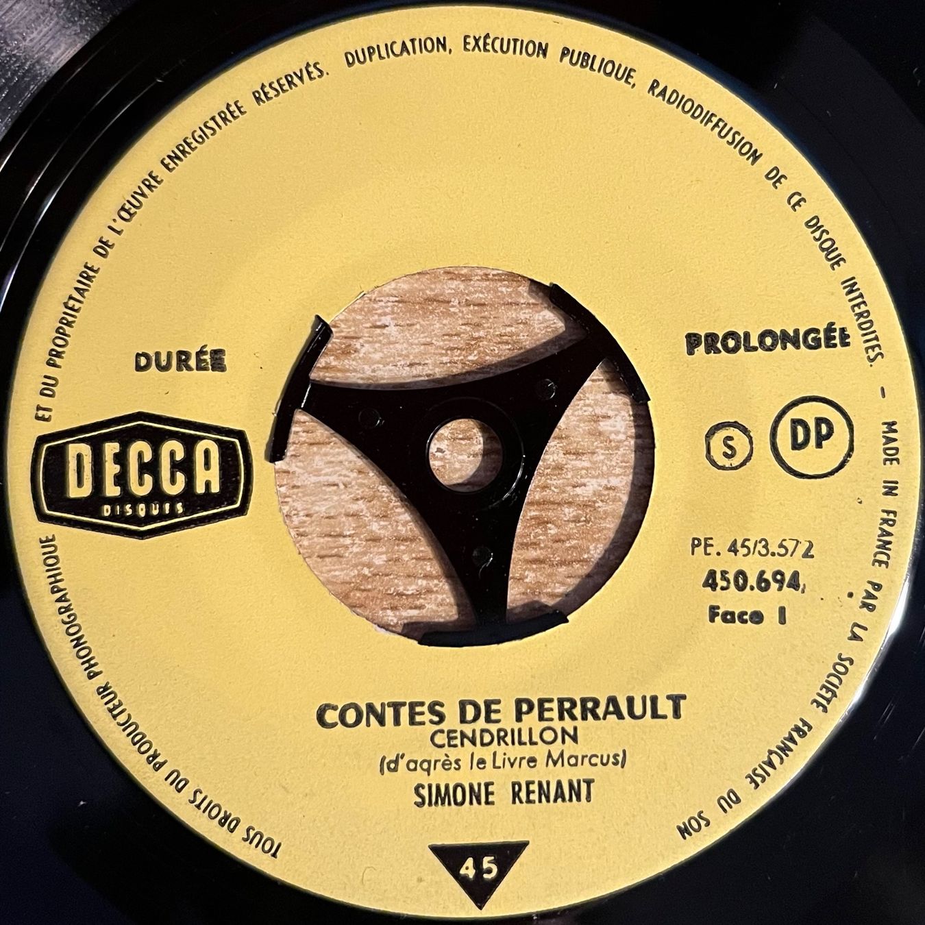 Dischi in vinile: CONTES DE PERRAULT - CENDRILLON – Usato da Bussigny venduto da vinyl-pas-cher 2