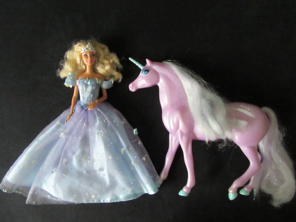 Barbie (Prinzessin) mit Einhorn/Pferd (Gebraucht) in Bern für CHF 10