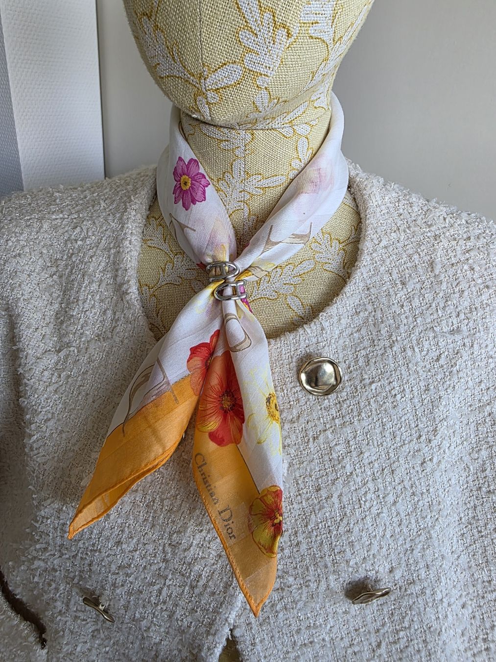 Dior Foulard & Sciarpe: Christian Dior Tuch,  48×48 cm – Nuovo e nell'imballaggio originale da Zürich venduto da LIMAR 5