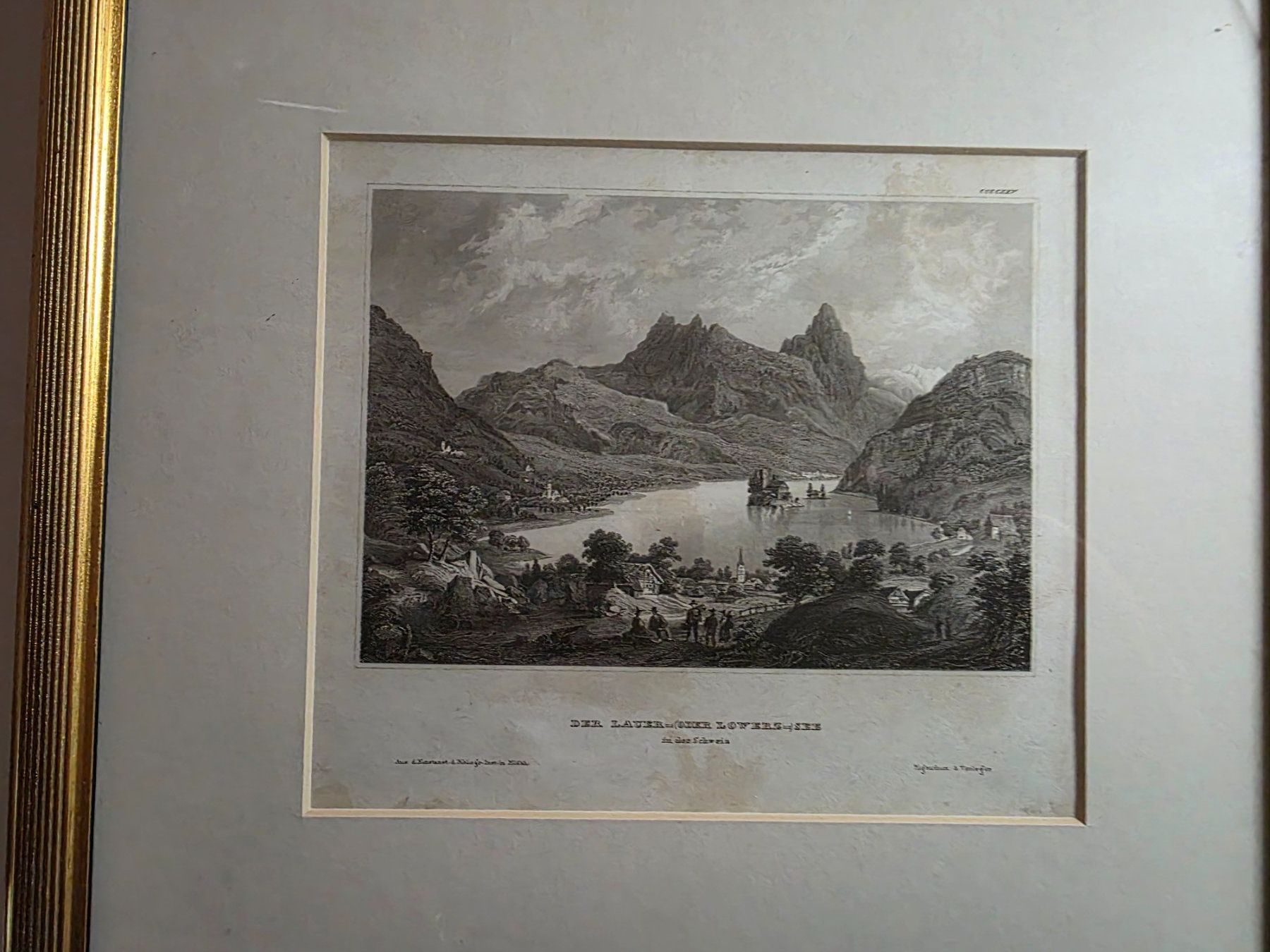 Stiche: Stich - Der Lauer- (oder Lowerz) See - wohl 1425 – Gebraucht aus Walterswil BE von Lonitti 2