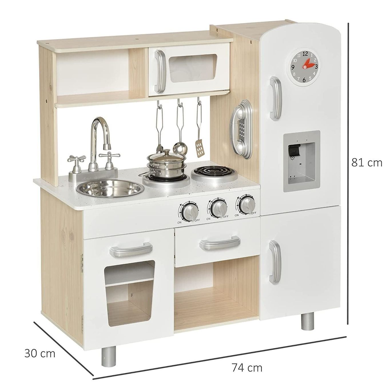 Giocattoli: Kinderküche mit Zubehör MDF Weiß – Nuovo e nell'imballaggio originale da Bottighofen venduto da zaap 2