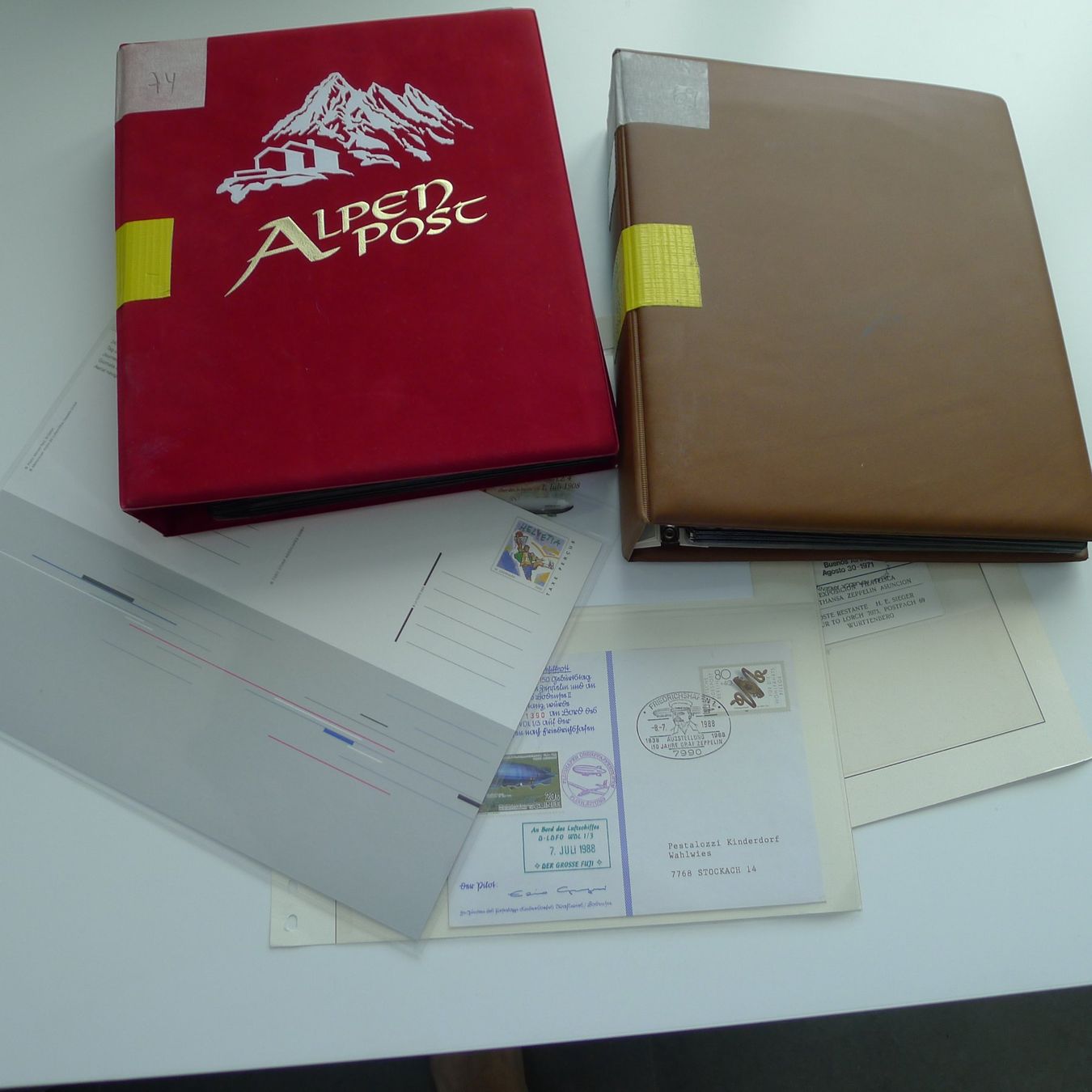 Alle Briefmarken: Ballon Flugpost - Briefe Sammlung in 2 Alben – Gebraucht aus Ebikon von SilvioFreund