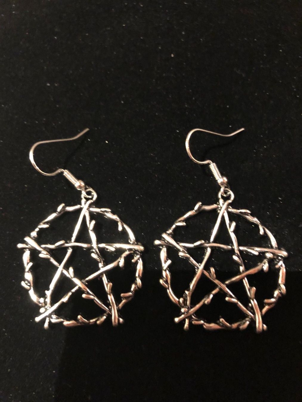 Ohrringe & -stecker: Ohrringe mit Pentagramm – Neu (gemäss Beschreibung) aus Gams von Mariawicca