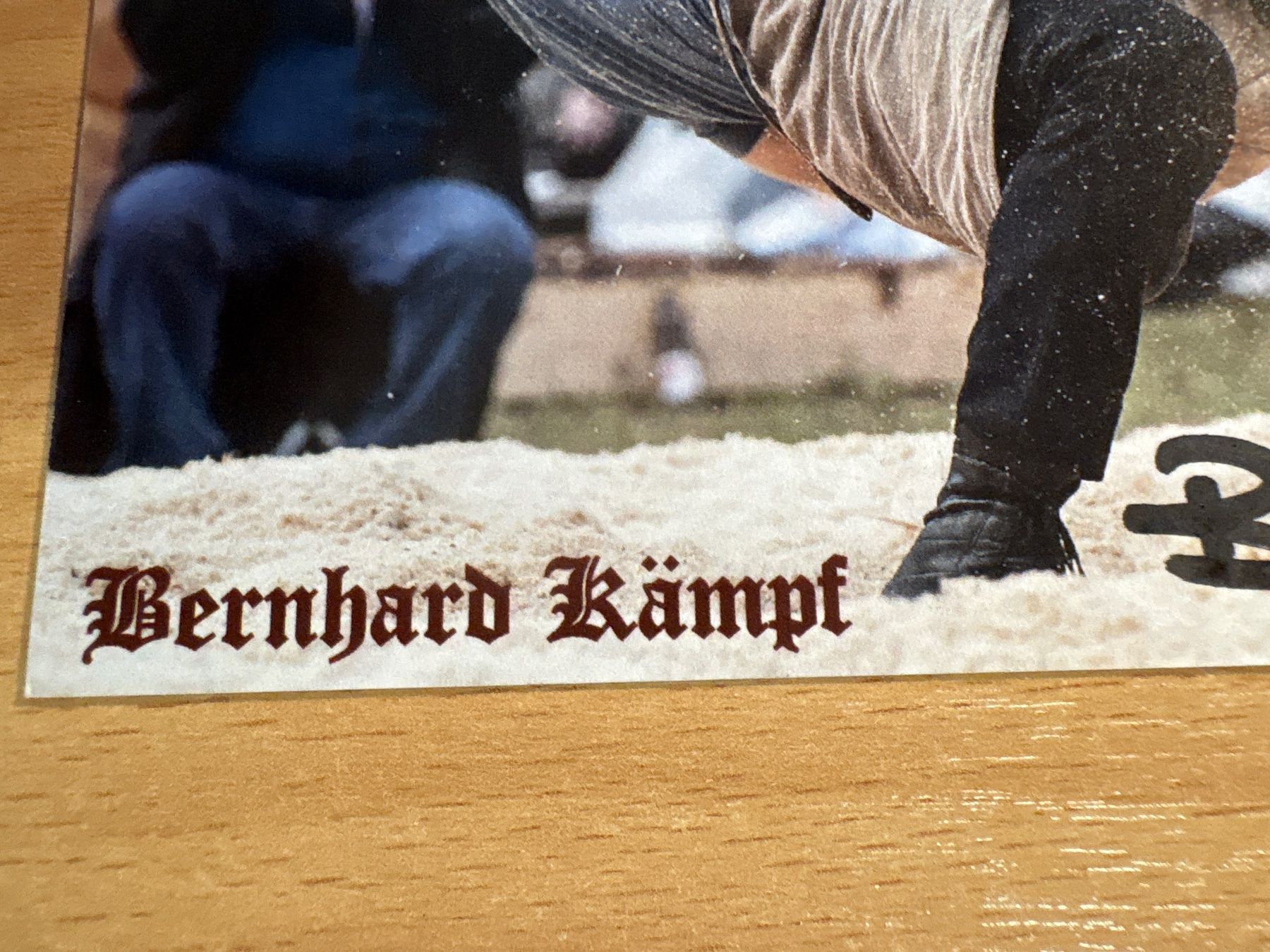 Autografi: Bernhard Kämpf - Autogrammkarte Schwingsport – Usato da Ibach venduto da lisch3 1