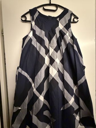 Burberry Baumwollekleid dunkelblau Gr. 156cm Gr. XS-S gut